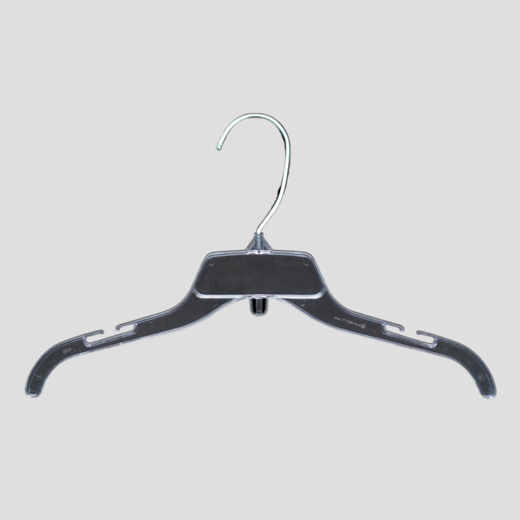 11 Series 17″ NEW BLACK PLASTIC SHIRT TOP DRESS HANGERS WITH TURNABLE METAL HOOK AND NOTCHES FOR STRAPS