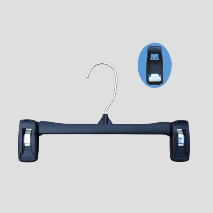 62 Series Plastic pant/skirt hanger with adjustable clips