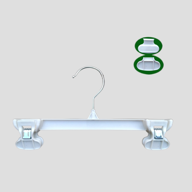 6908R/6910R/6912R Plastic pant/skirt hanger with adjustable clips