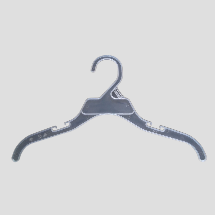 85 Series Plastic 10 inch top shirt hanger with notches