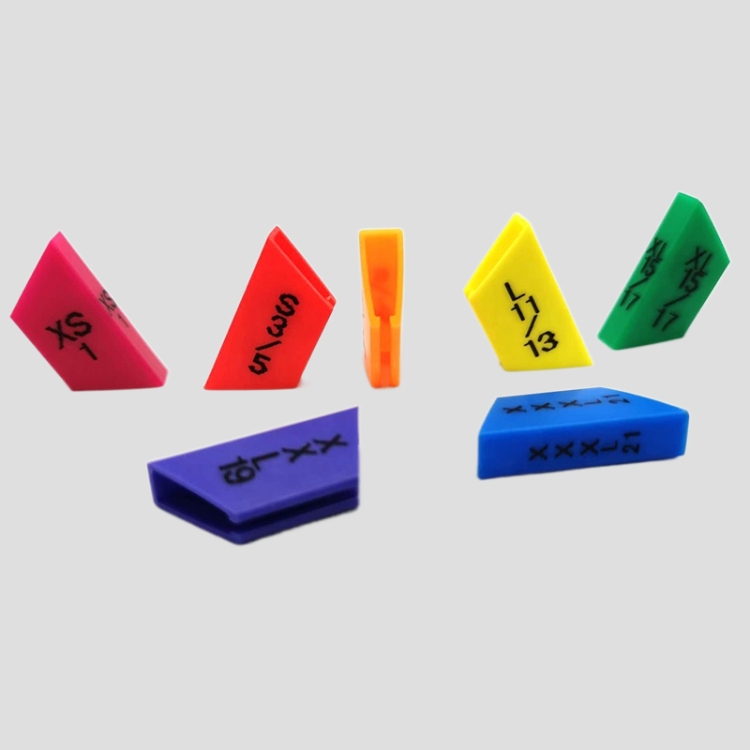 SM003 Trapezoidal shape hanger size marker thin size cube