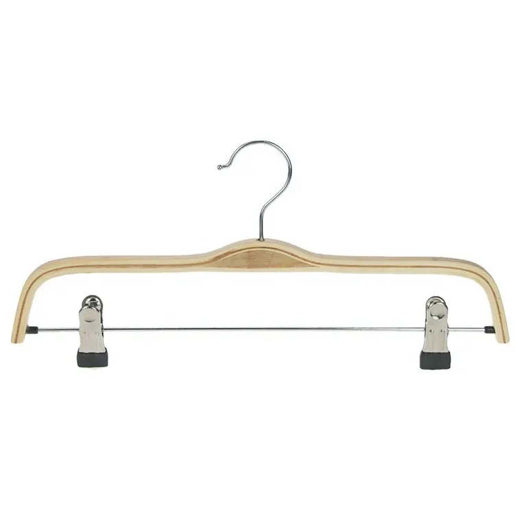 WCH004 Plywood skirt hangers with clips