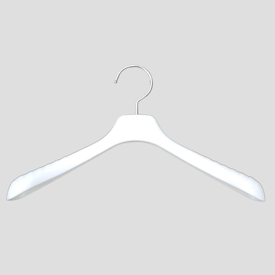 028 Black plastic top suit hanger