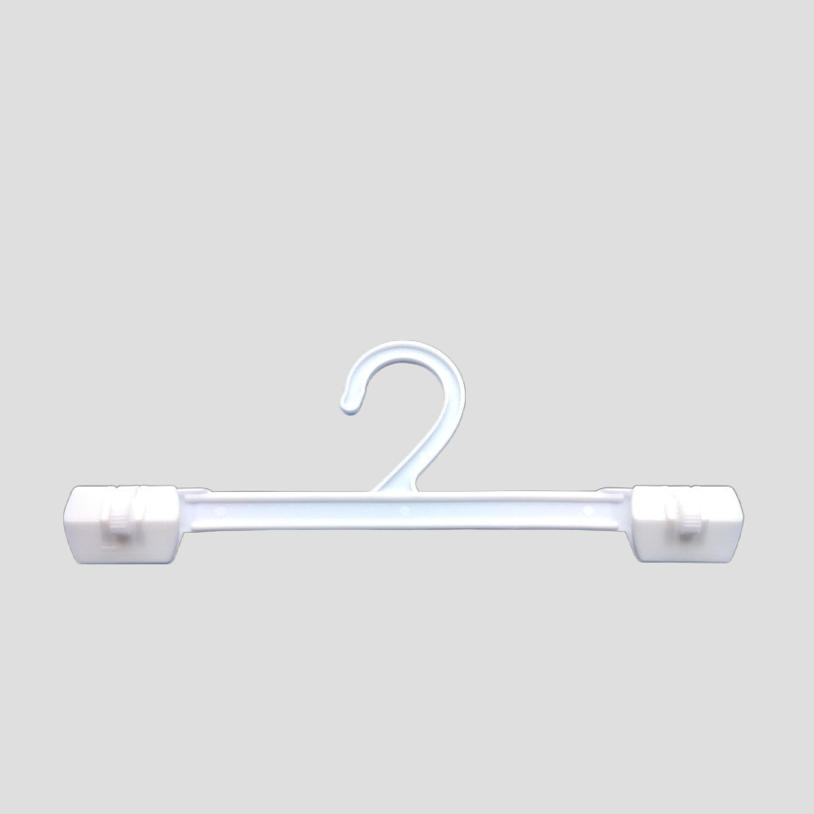 3310 series Plastic hook pant/skirt hanger with clips