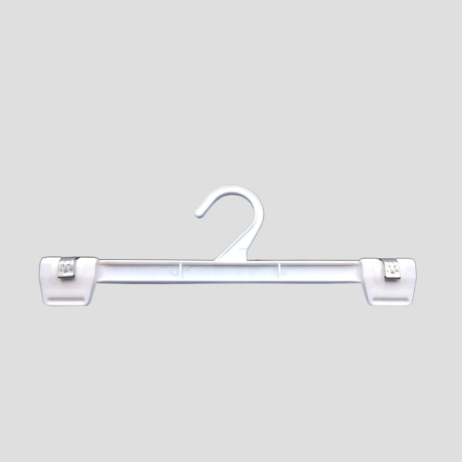 5708 series Plastic hook pant/skirt hanger with clips