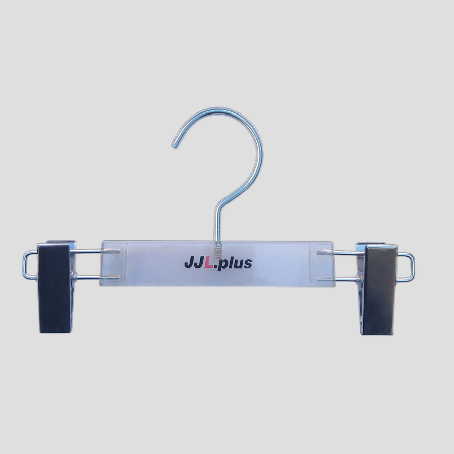 613 Plastic pant/skirt hanger with adjustable clips