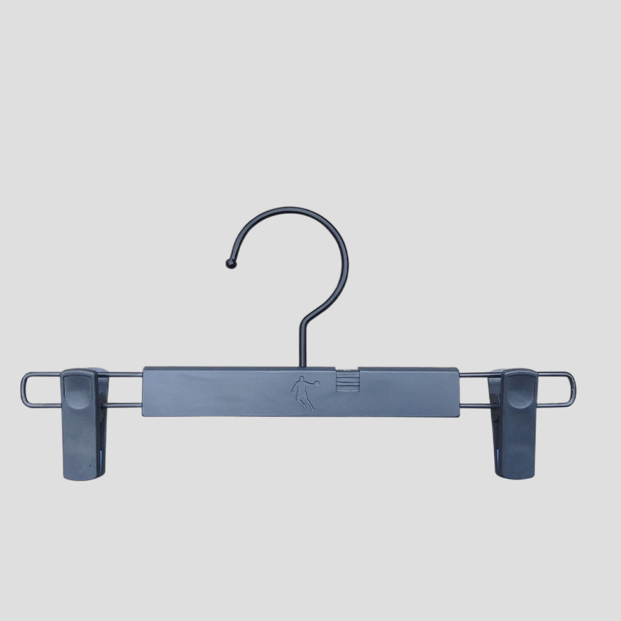 618 Plastic pant/skirt hanger with adjustable clips