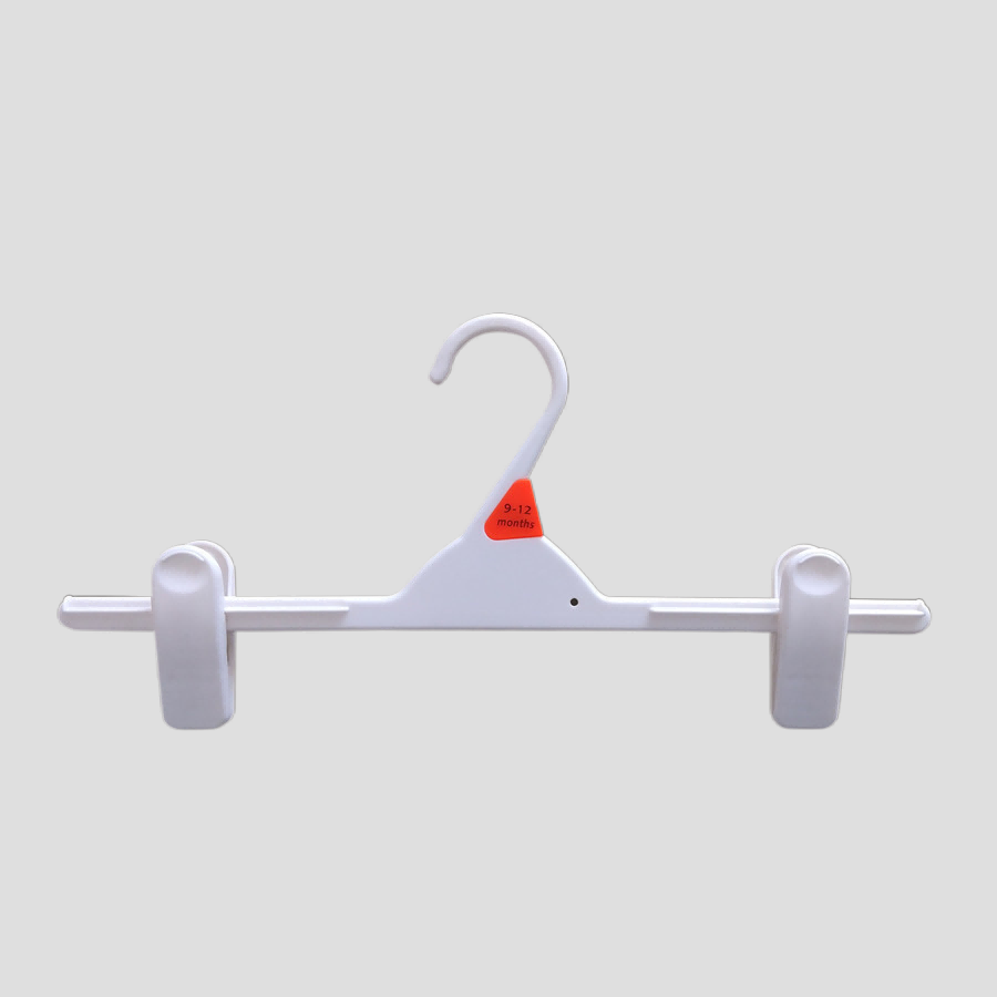 72 Series Plastic hook pant/skirt hanger with adjustable clips