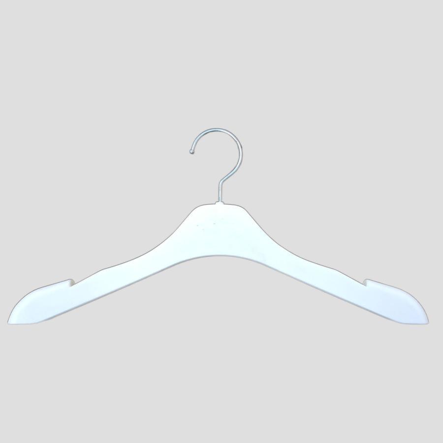 804 plastic top suit hanger with notches