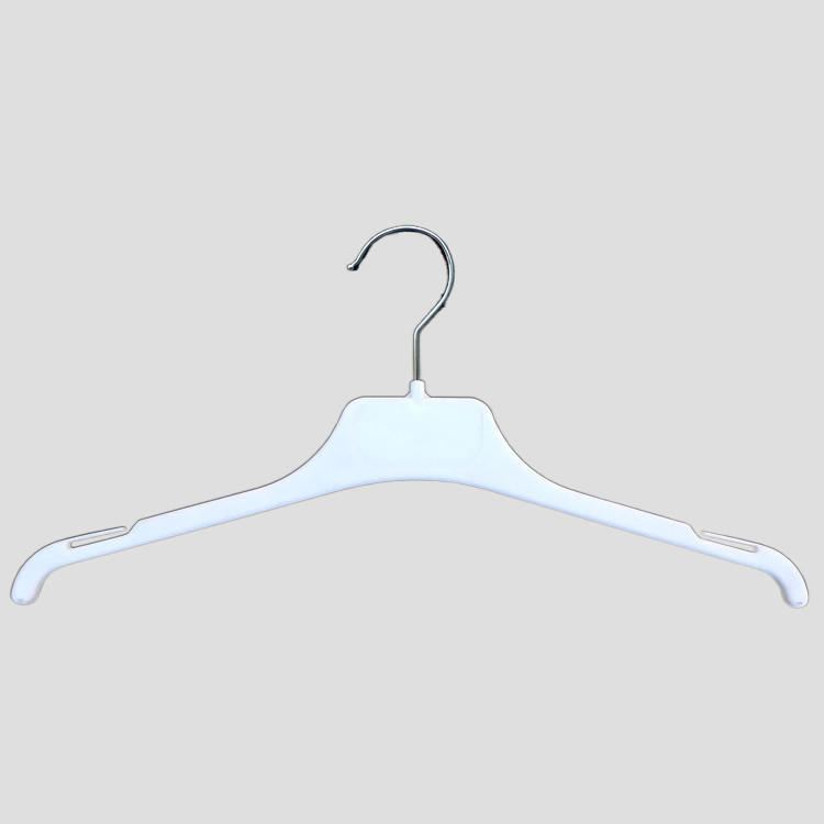 13 series Black plastic top T shirt hanger with notches