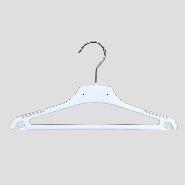 20 series  plastic top jacket hanger with notches and hooks