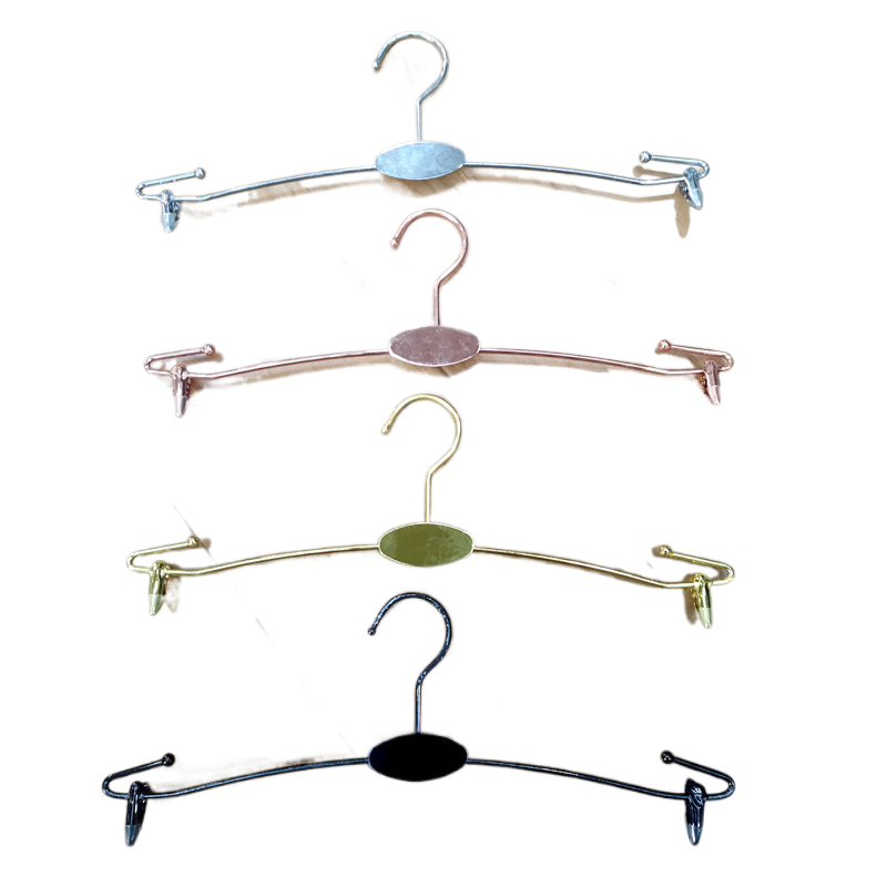 LH004 Metal lingerie hanger with clips