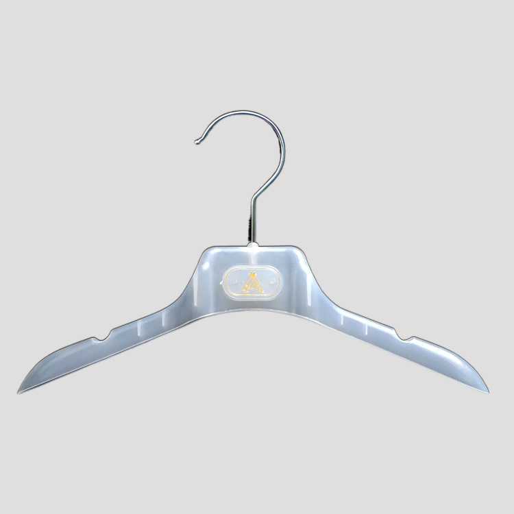 29 series  plastic top jacket hanger with notches and variable sizes