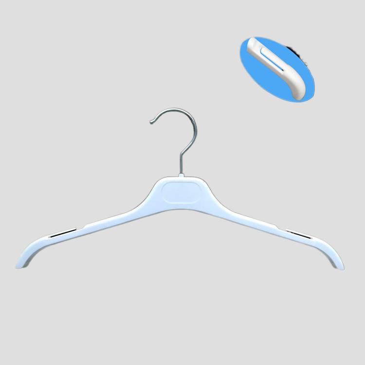 39 series plastic top T shirt hanger with notches and variable sizes