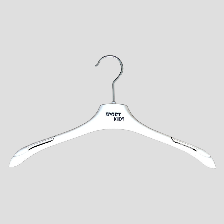 43 series  plastic top jacket hanger with notches and variable sizes