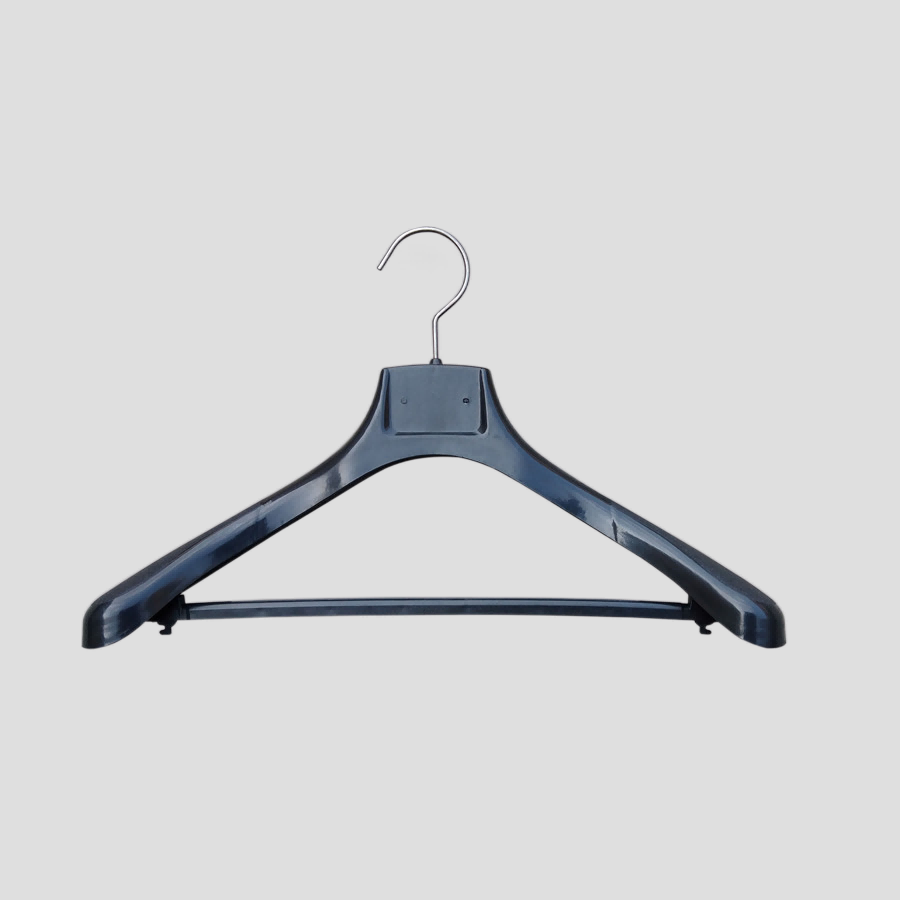 833-42cm plastic top suit hanger with bar