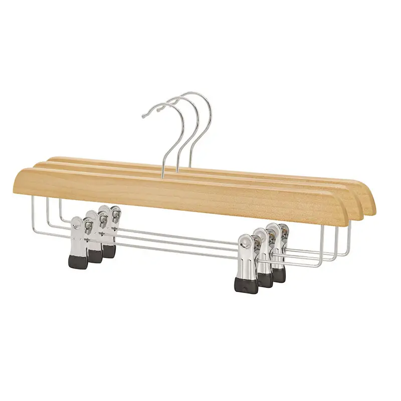 WCH007 Wooden bottom hanger with clips