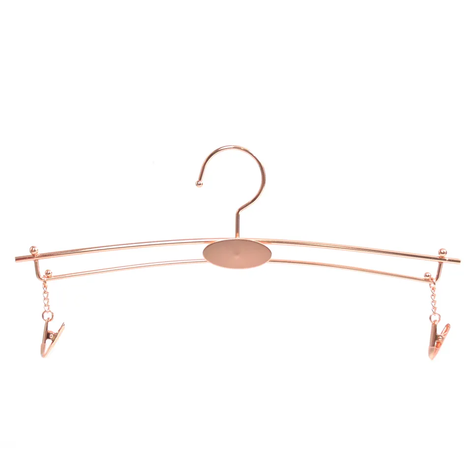 LH007 Metal lingerie hanger with clips