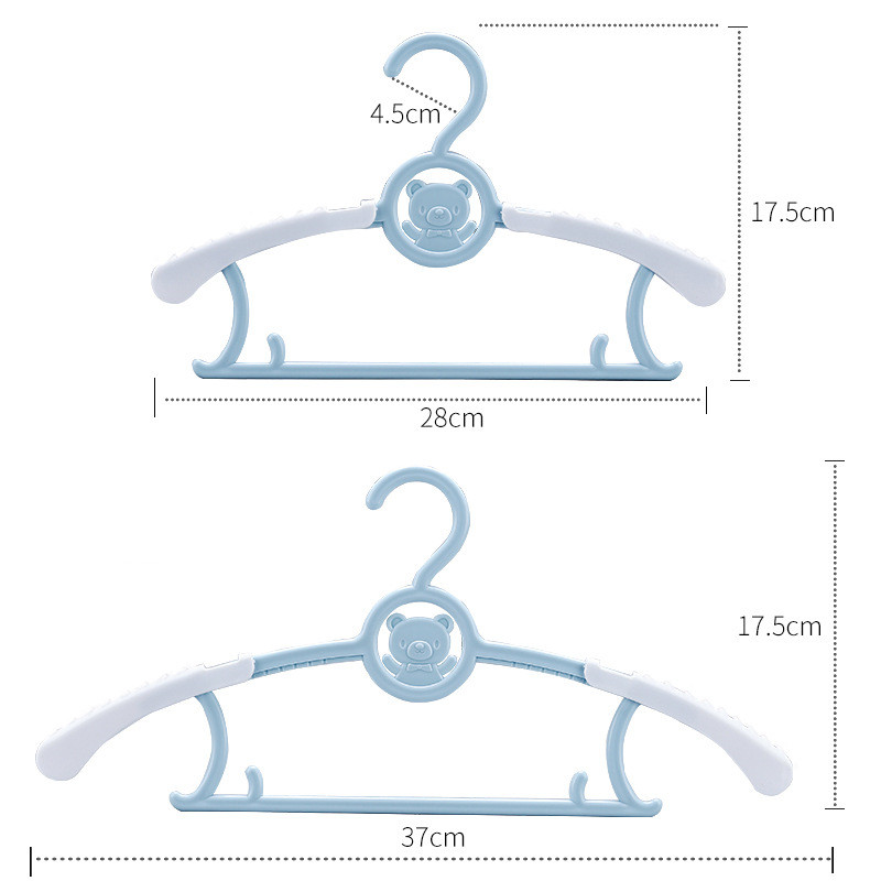 144 kid Flexible plastic hanger with adjustable size